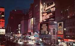 Champale Advertisement in Times Square Postcard