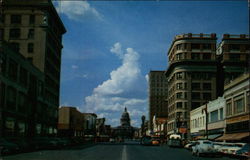 Congress Avenue looking toward the Capitol Austin, TX Postcard Postcard