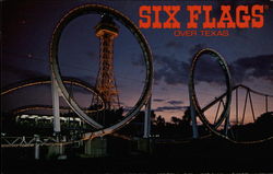 Six Flags Over Texas Postcard