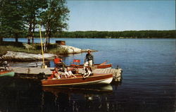 Family Boating Trip Postcard