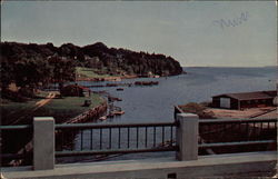 View of Harbor from the Bridge Postcard