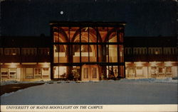 University of Maine--Moonlight on the Campus Orono, ME Postcard Postcard