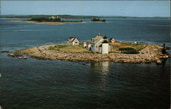 Blue Hill Bay Light Brooklin, ME Postcard Postcard