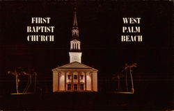 First Baptist Church West Palm Beach, FL Postcard Postcard
