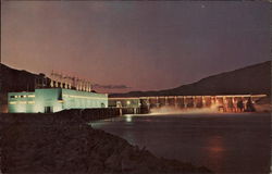 Rocky Beach Dam Wenatchee, WA Postcard Postcard