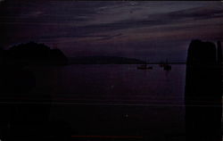 Fish Boats at Anchor Postcard