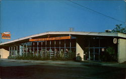 Wing's Cafe and Cut Rate Super Market Postcard