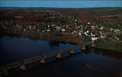 Bridge to Frenchtown New Jersey Postcard Postcard