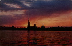 White Night View of Leningrad Postcard