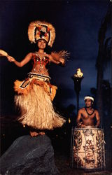 Polynesian Luau Postcard