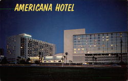 The great Americana Hotel Miami Beach, FL Postcard Postcard