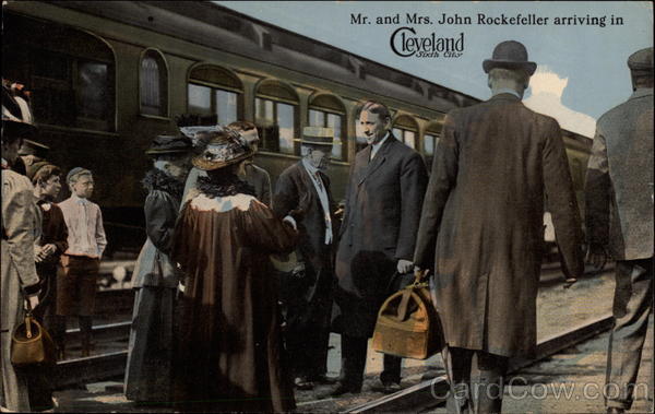 Mr. & Mrs. John Rockefeller Arriving in Cleveland Ohio