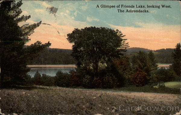 A Glimpse of Friends Lake, Looking West Chester New York