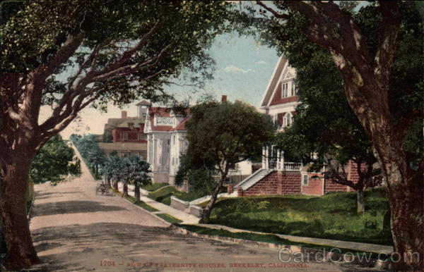 Row of Fraternity Houses Berkeley California