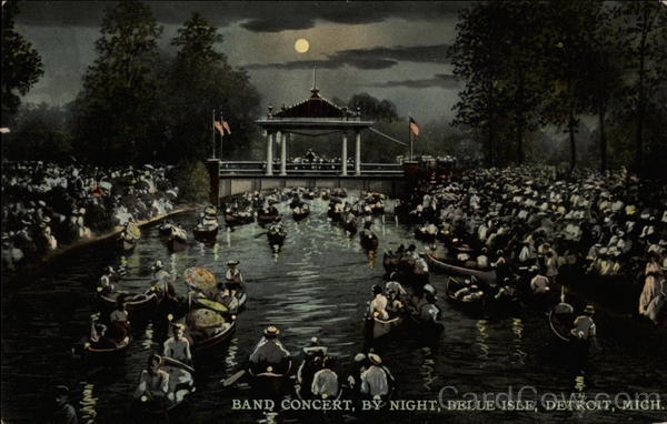 Band Concert, By Night, Belle Isle Detroit Michigan