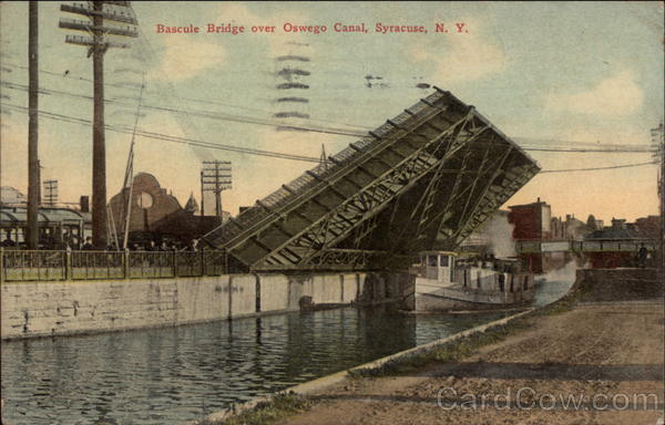 Bascule Bridge over Oswego Canal Syracuse New York