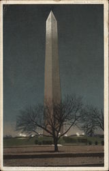 Washington Monument at Night District Of Columbia Washington DC Postcard Postcard