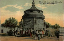 Water Carriers at the Fountain San Luis Potosi, Mexico Postcard Postcard