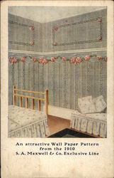 An Attractive Wall Paper Pattern Postcard
