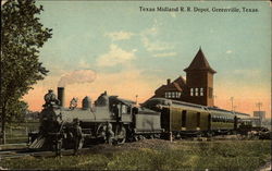 Texas Midland R.R. Depot Postcard