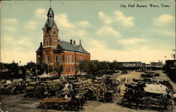 City Hall Square Waco, TX Postcard Postcard