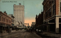 Austin Street Waco, TX Postcard Postcard