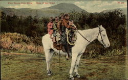 Five Young Cow Boys, Sons of the West Postcard