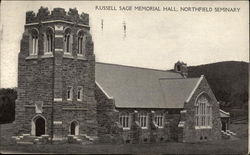 Russell Sage Memorial Hall, Northfield Seminary Postcard