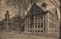 Adams High School and Academy Massachusetts Postcard Postcard