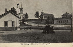 Public Buildings and Creamery Postcard
