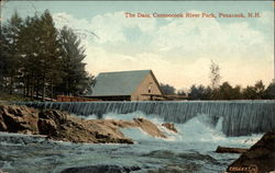 The Dam, Contoocook River Park Penacook, NH Postcard Postcard