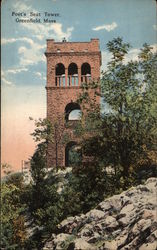 Poet's Seat Tower Greenfield, MA Postcard Postcard