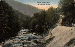 Little River Gorge Westfield, MA Postcard Postcard