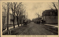 Main Street Looking North Postcard