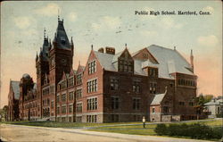 Public High School Postcard