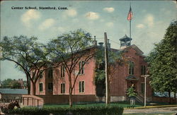 Center School Stamford, CT Postcard Postcard