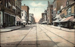 Main Street, Looking North Postcard