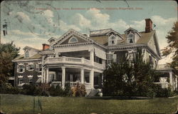 Residence of A. Darton Hepburn Ridgefield, CT Postcard 