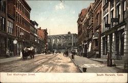 East Washington Street South Norwalk, CT Postcard Postcard