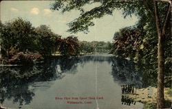 River View from Spool Shop Yard Postcard