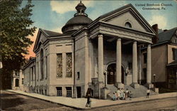 United Brethren Church Greensburg, PA Postcard 