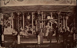 Interior of El Dorado Postcard