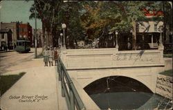 Cedar Street Bridge Oneida, NY Postcard Postcard