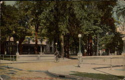 Main and Cedar Streets Postcard