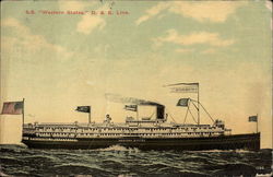 SS "Western States", D&B Line Postcard