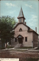 Baptist Church Lebanon, NY Postcard Postcard