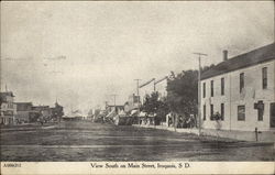 View South on Main Street Iroquois, SD Postcard Postcard