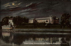 Grand River Armouries and Terrace Postcard
