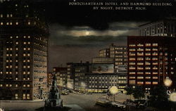 Ponchartrain Hotel and Hammond Building Postcard