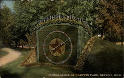 Floral Clock at Gladwin Park Postcard